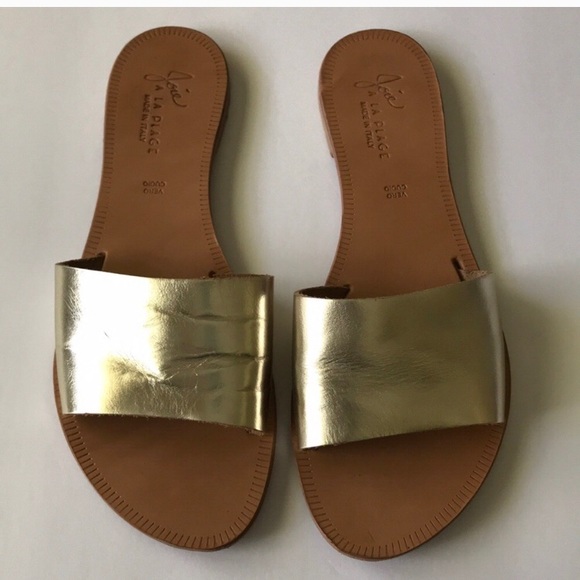 Joie A La Plage gold sandal. Size 41. Run small - Picture 2 of 6
